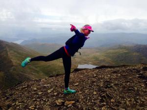 Flying at the summit of Helvellyn