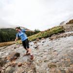 Laura Watson in action at Cape Wrath
