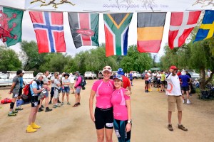 X-Bionic pink twins, Marina and I