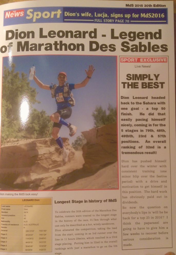 Dion's finishers card from me