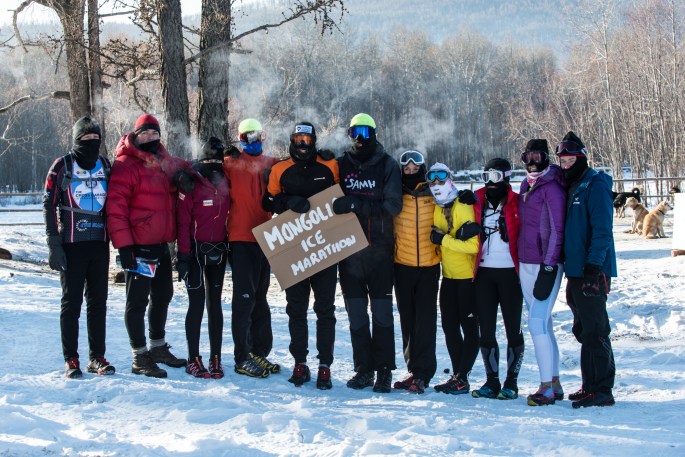 Mongolia Ice Marathon Starting Group (Photo - Johnny Graham - Digitalpict Photography)