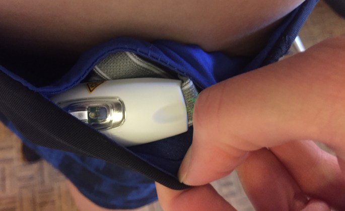 Fits in the tiniest little waist pocket