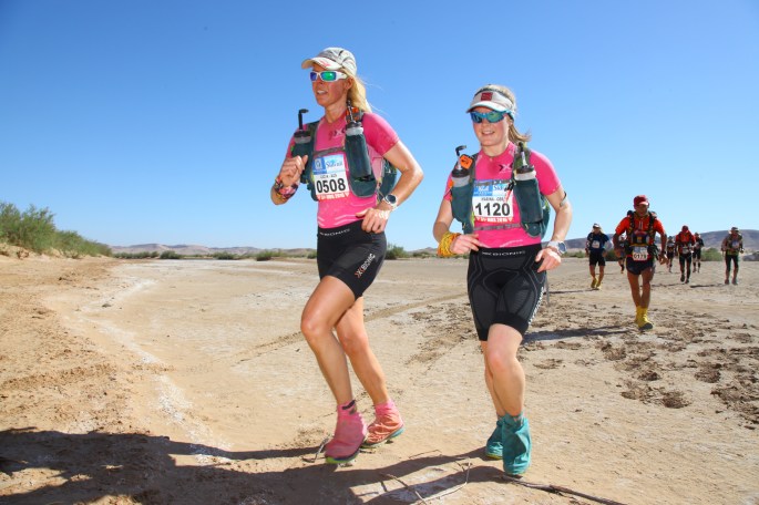 X-Bionic twins soldiering through the desert