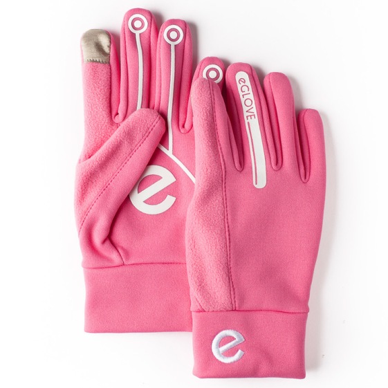 Extreme pink touch screen glove