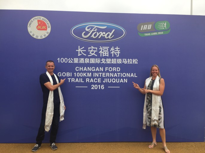 Sporting our Khata's at the Press night